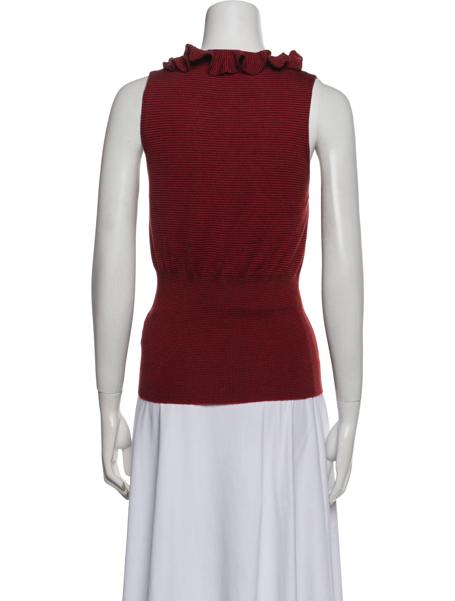 McQ Alexander McQueen Wool V-Neck Top